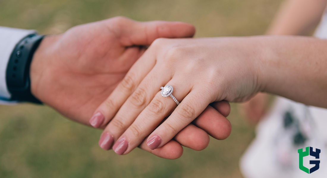 engagement ring. 