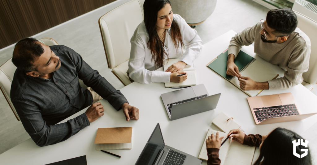business discussing cyber insurance